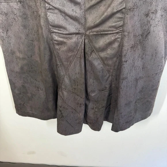 Camelot Italy Brown Cargo Midi Skirt Size S Embellished Utility Boho Grunge - Picture 13 of 16